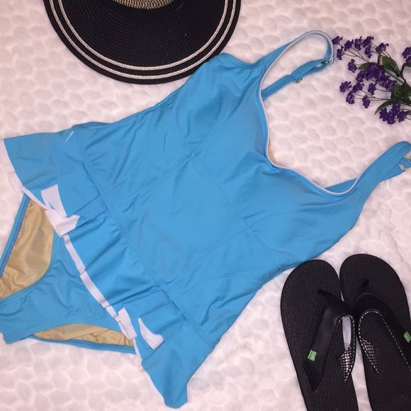 Shore Shapes Peplum One Piece Swimsuit - Picture 1 of 3